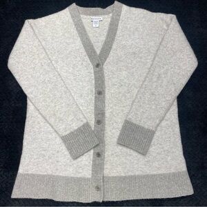 Athleta Westlake Wool Blend Cardigan W Medium Toasted Brown Heather